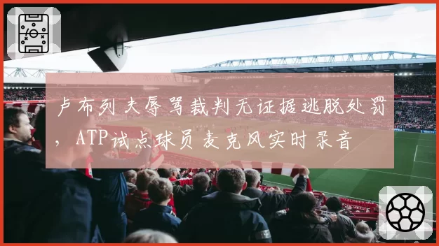 卢布列夫辱骂裁判无证据逃脱处罚，ATP试点球员麦克风实时录音